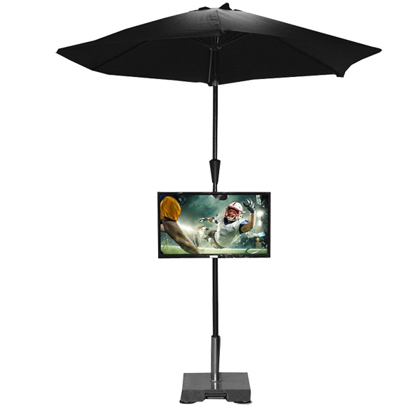 MirageVision Portable Umbrella TV Stand