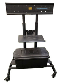 MirageVision Portable TV Cart