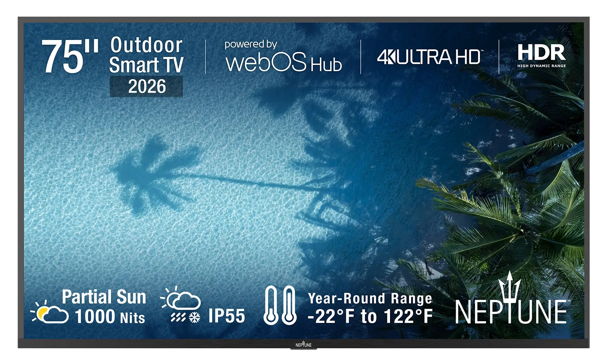 75-inch Neptune Partian Sun Outdoor TV