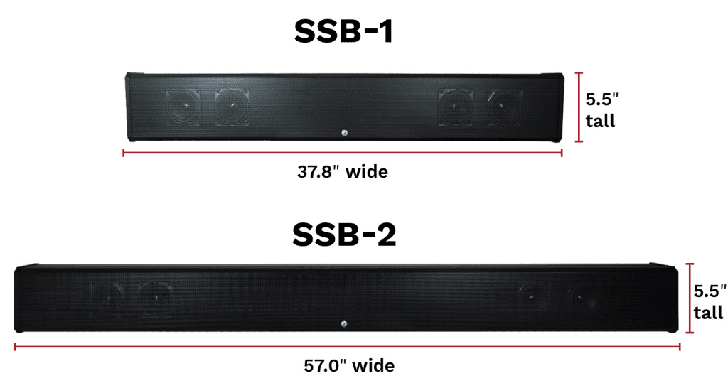 Séura Soundbar Sizes