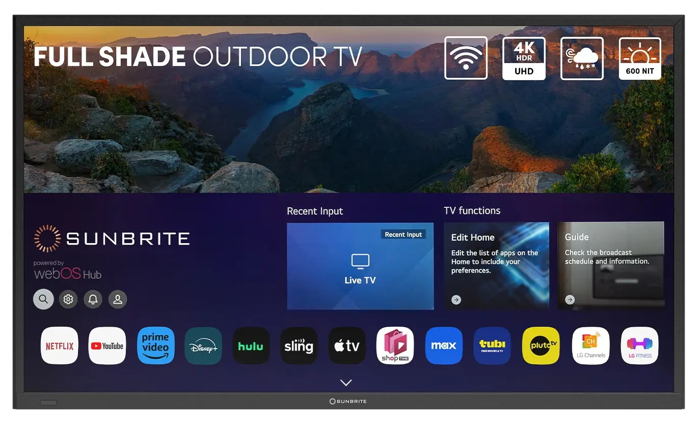 49" SunBriteTV Veranda 4 Smart TV w/HDR