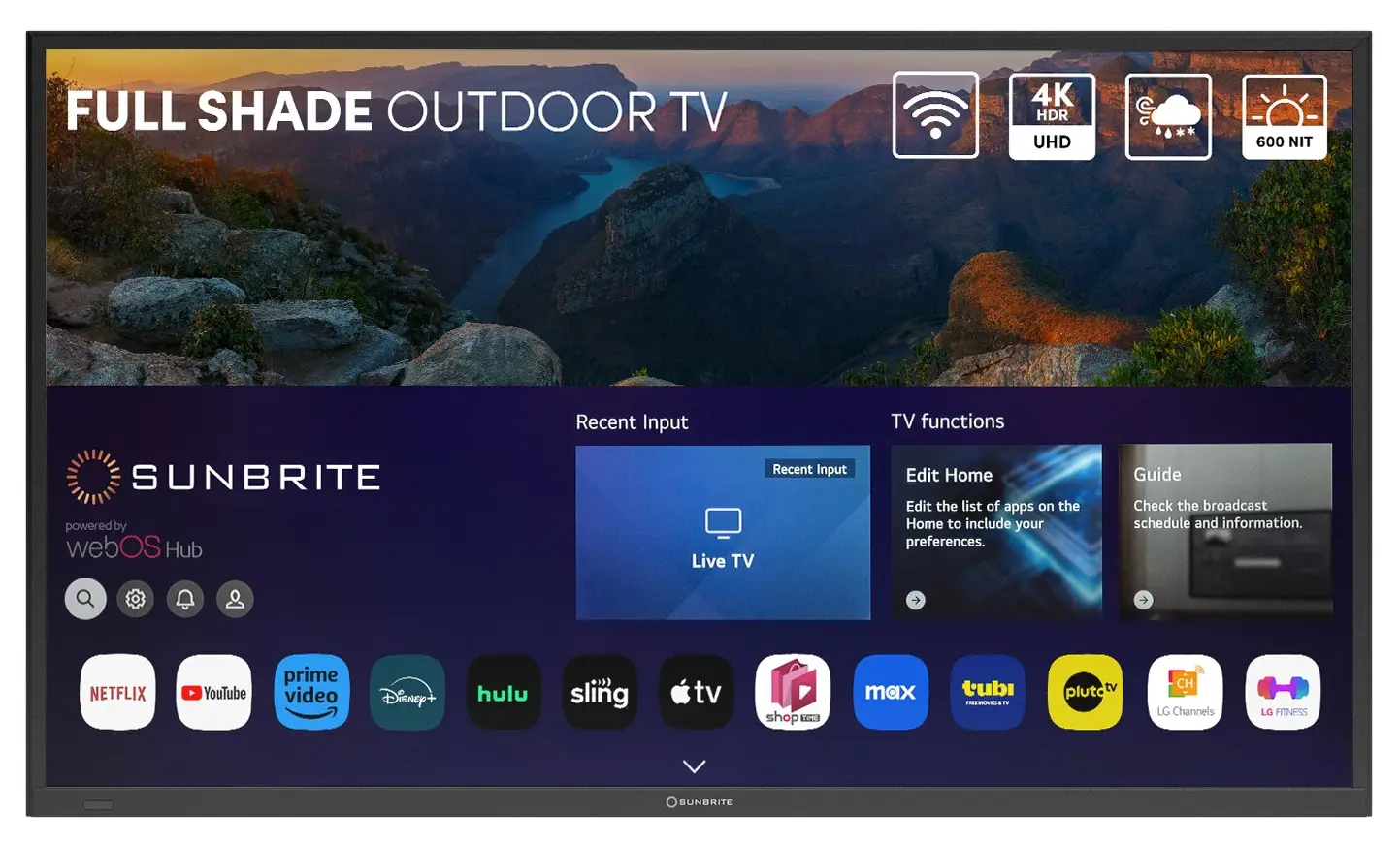 55" SunBriteTV Veranda 4 Smart TV w/HDR